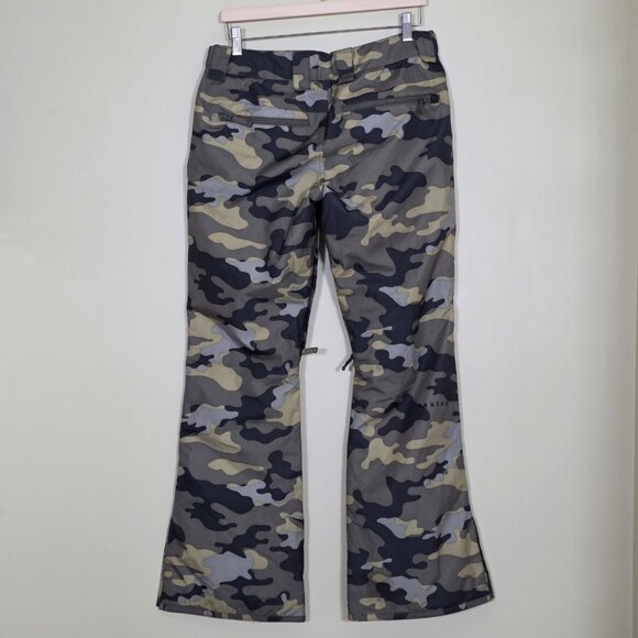Oakley Snow Ski Pants M Camo Zip Regular Fit Lined Flared Leg Pockets Snowboard - Picture 2 of 16